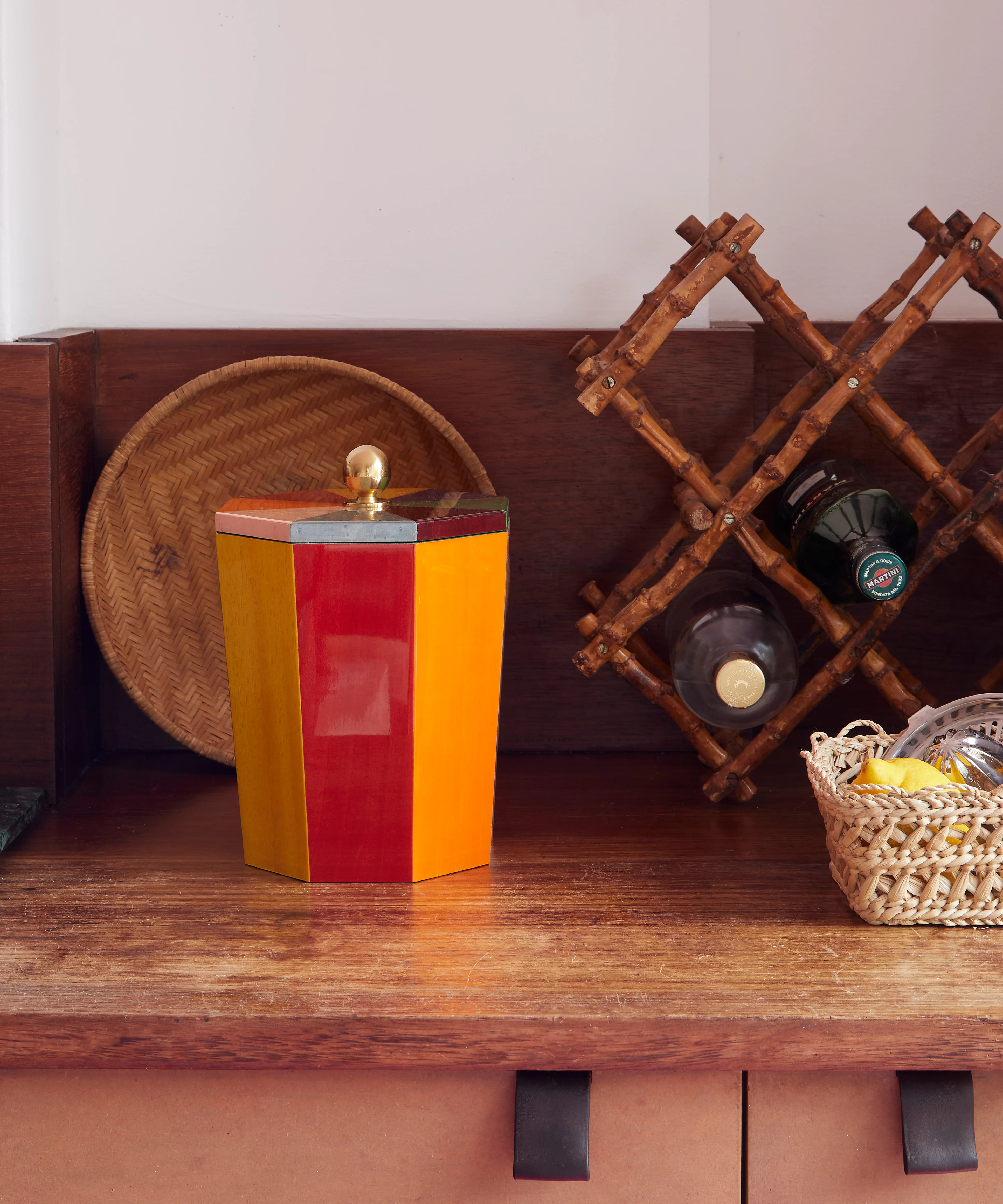 Rainbow Lacquered Ice Bucket - Image 5